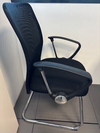 Sedia da ufficio ergonomica nera