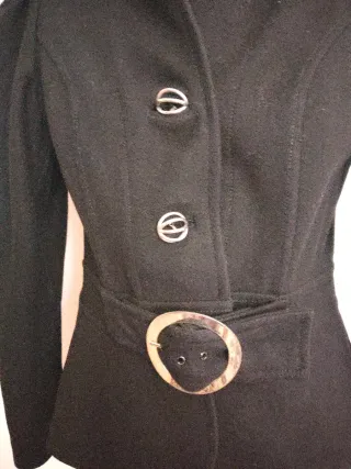 Chaqueta Vintage Lujosa Negra