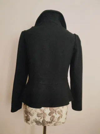 Chaqueta Vintage Lujosa Negra