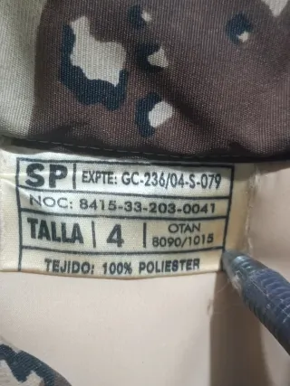 Abrigo impermeable ejército español con pantalones