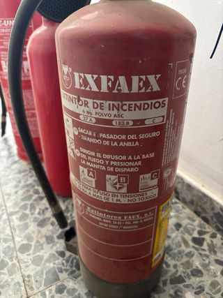 Extintores de incendios