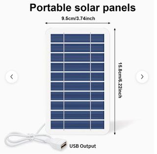Cargador Solar Portátil USB