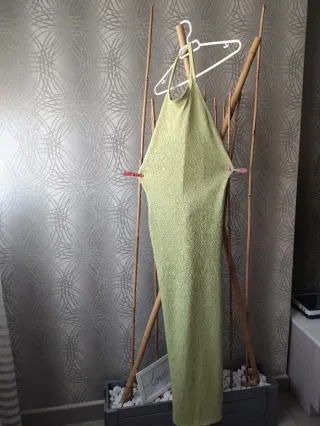 Vestido largo verde S