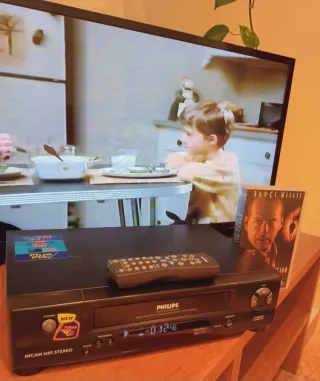 Reproductor VHS Philips con Mando Original