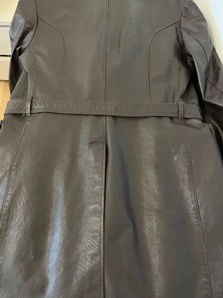 Trench Vintage Doble Botonadura Marrón Oscuro