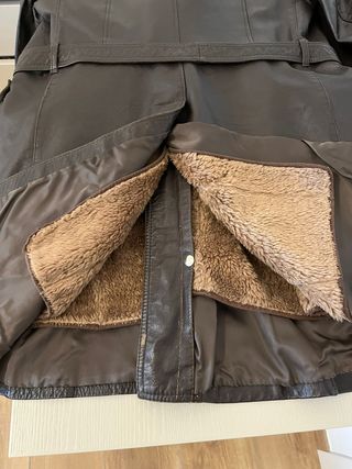 Trench Vintage Doble Botonadura Marrón Oscuro