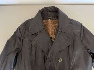 Trench Vintage Doble Botonadura Marrón Oscuro