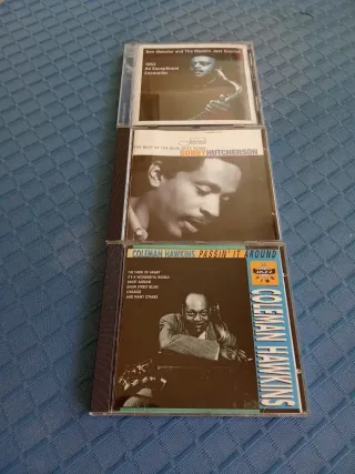 Lote 3 CDs Jazz: Hawkins, Hutcherson, Webster