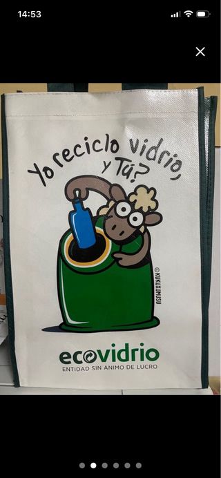 Bolsa reutilizable Yo reciclo vidrio Ecovidrio