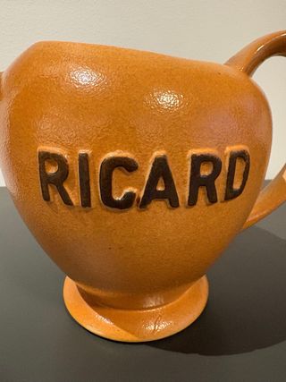 Jarra cerámica Ricard vintage numerada