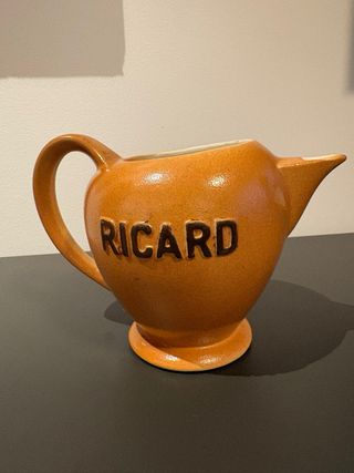Jarra cerámica Ricard vintage numerada