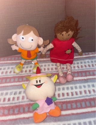 Lote 3 muñecos de trapo