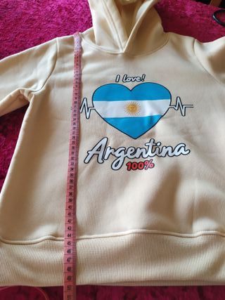 Sudadera Corazón Bandera Argentina