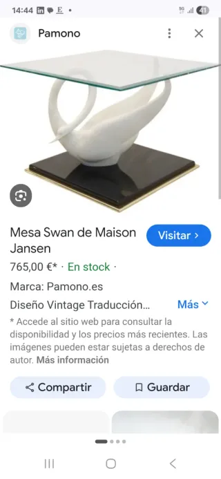 Mesa consola y mesas auxiliares Maison Jansen