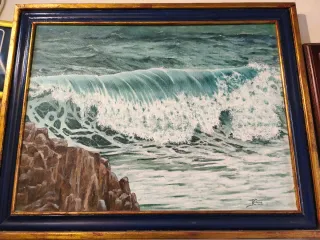 Cuadro al óleo hecho a mano 81x60