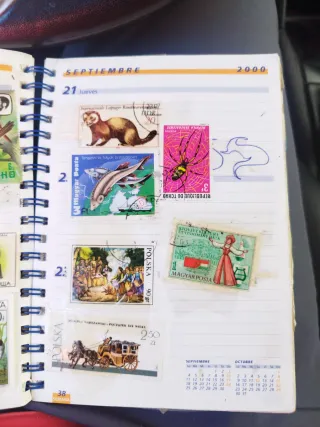 Colección de sellos de varios países