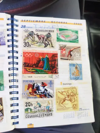 Colección de sellos de varios países