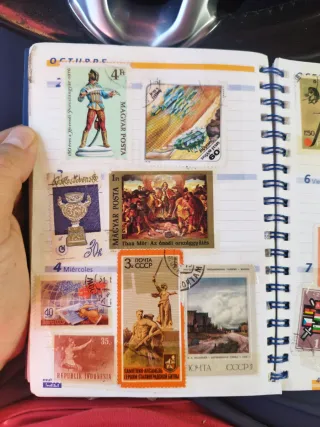 Colección de sellos de varios países