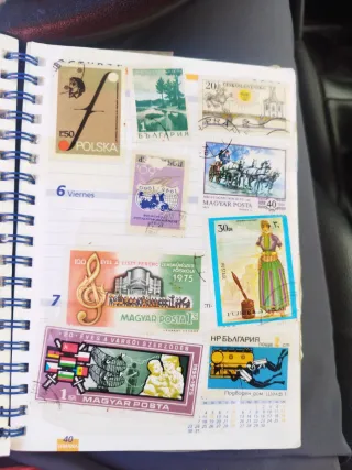 Colección de sellos de varios países