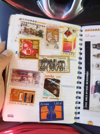 Colección de sellos de varios países