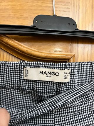 Pantalón fino mujer negro y blanco