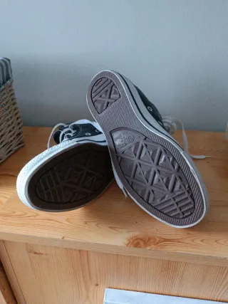 Converse polipiel negras Talla 36.5 como nuevas