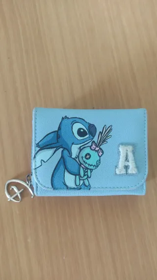 Monedero azul de Stitch con Charm