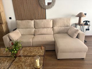 Sofá Chelon Beige Tela