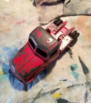 Camión Dinky Toys Antiguo Rojo