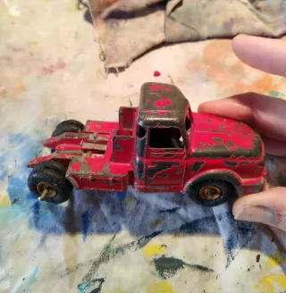 Camión Dinky Toys Antiguo Rojo