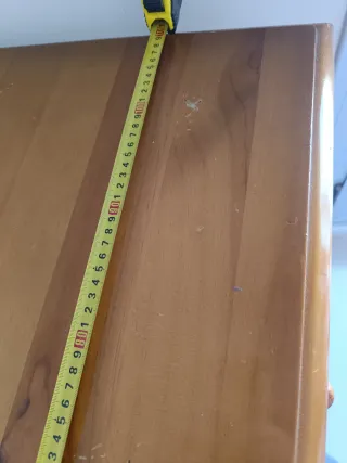 Cajonera de madera de pino natural