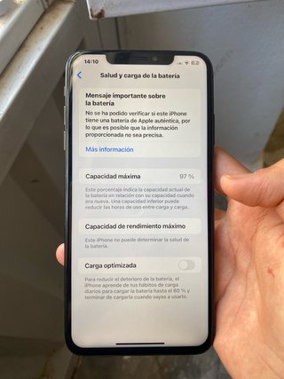 iPhone XS Max 64GB Batería 91%