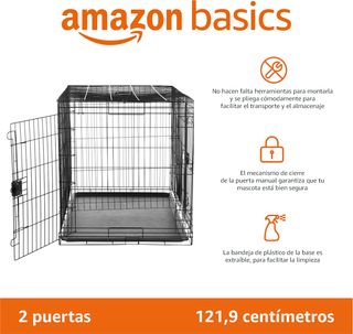 Amazon Basics Jaula para perro de alambre metálico