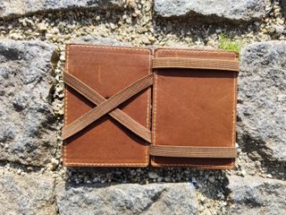 Porta cartões Timberland castanho