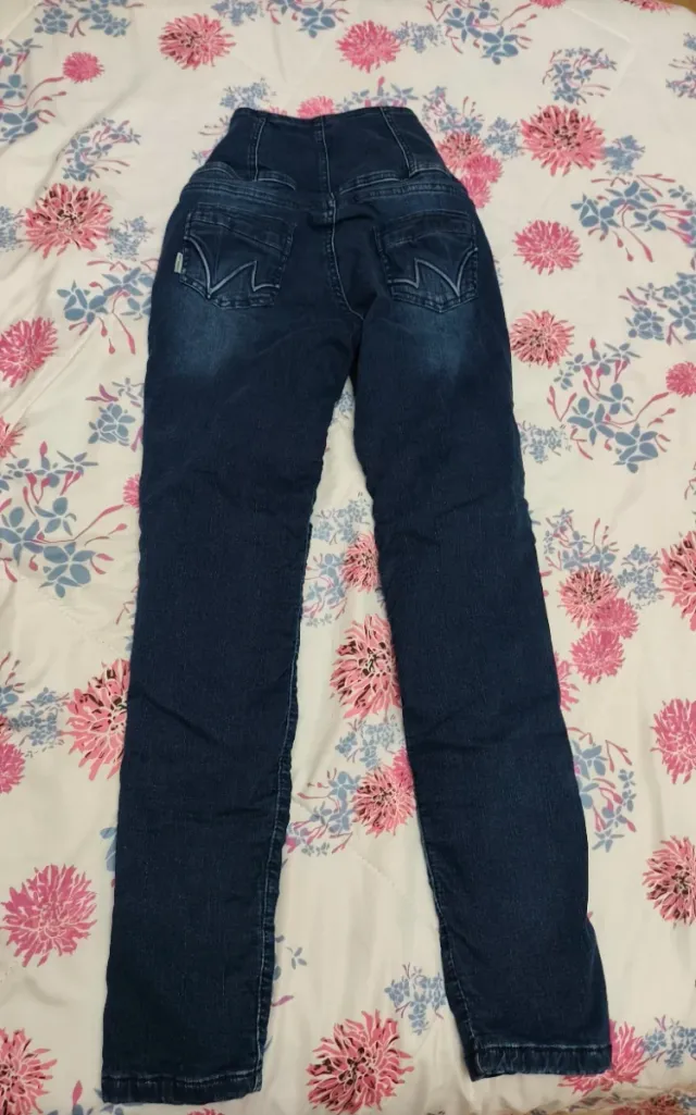 Pantalón moto mujer vaquero elástico S M 36 38