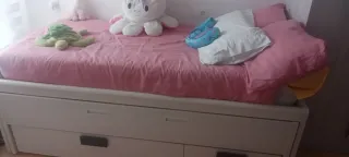 Cama nido con cajones de madera