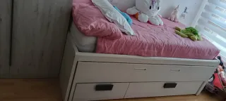 Cama nido con cajones de madera