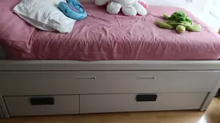Cama nido con cajones de madera