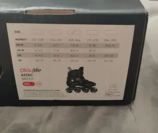 Patines en línea negros Playlife Aztec