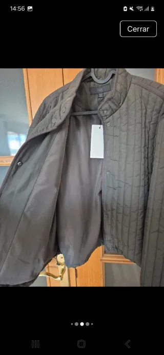 Chaqueta acolchada Zara verde oliva