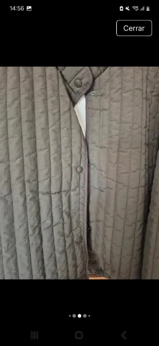 Chaqueta acolchada Zara verde oliva