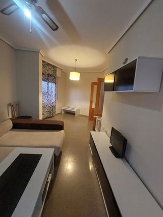 Sofá modular L beige y marrón