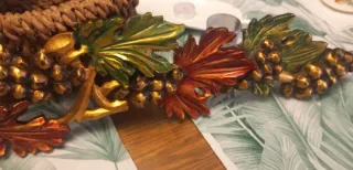 Alta Decoración Uvas Metal y Madera