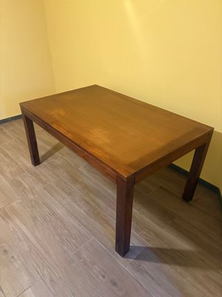 Mesa de comedor de madera 100x160 Altura 0,78cm