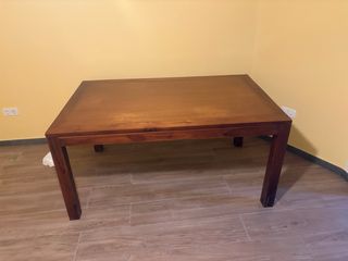 Mesa de comedor de madera 100x160 Altura 0,78cm