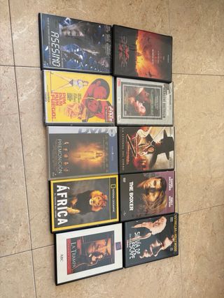 Lote de 70 películas DVD, 2 euros la unidad