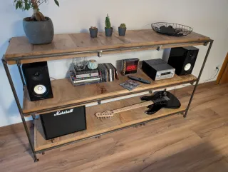 Aparador Industrial Madera y Metal.