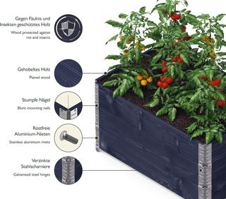 Upyard GardenBox - Juego de 3 Camas elevadas Moder