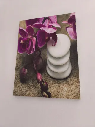 Pack 2 Cuadros Orquídeas y Piedras