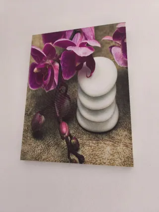 Pack 2 Cuadros Orquídeas y Piedras